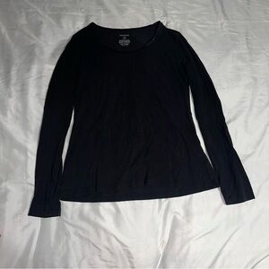 George Elegant Black Long Sleeve Top